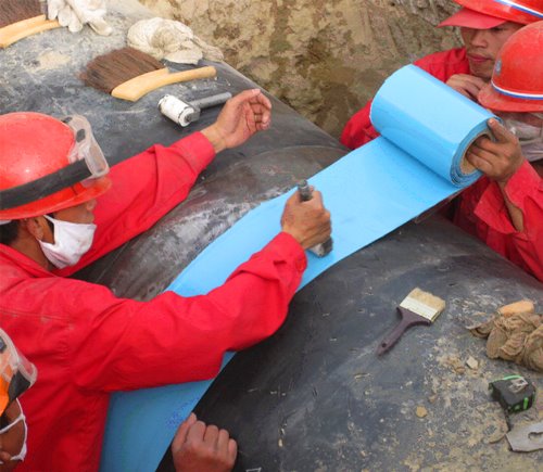 粘弹体防腐胶带的施工步骤